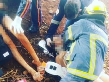 foto de Acidente em Mandaguaçu deixa três pessoas feridas 