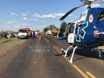 foto de Acidente grave deixa uma pessoa morta e outra gravemente ferida na PR-463