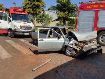 foto de Acidente na Avenida das Palmeiras em Maringá 