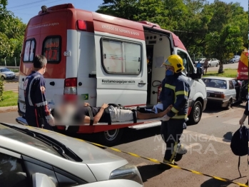 foto de Acidente na Avenida das Palmeiras em Maringá 