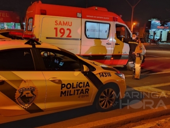 foto de Motociclista de 72 anos sofre ferimentos graves ao ser atingido por carro, em Maringá