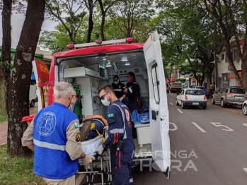 foto de Motociclista atropela homem na faixa de pedestres e foge sem prestar socorro, em Maringá