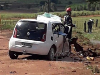 foto de Tragédia: pai e filho morrem em grave acidente entre as cidades de Colorado e Itaguajé