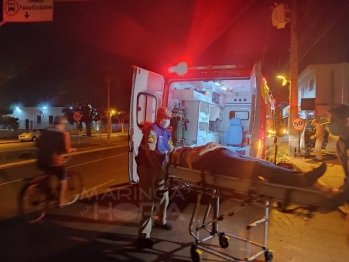 foto de Motorista perde o controle da direção e colide veículo contra poste em Maringá