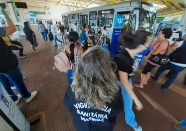 foto de Procon e Vigilância Sanitária fazem vistoria surpresa no Terminal Intermodal  de Maringá 