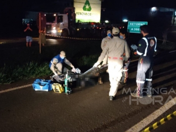 foto de Homem morre atropelado na PR-317 em Maringá 