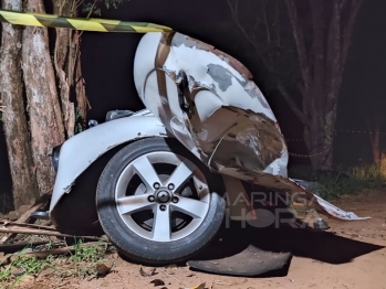 foto de Fusca bate em árvore, jovem morre e outros dois ficam feridos na cidade de Marialva