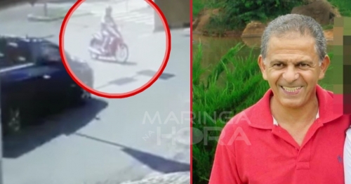 Câmera flagra acidente que matou motociclista em Maringá; VÍDEO