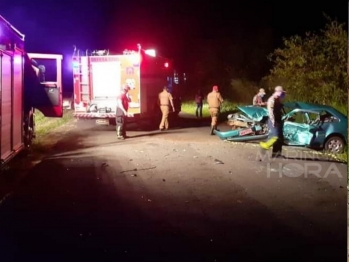 foto de Homem morre após colisão frontal entre dois veículos 