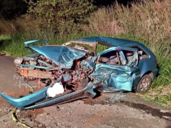 foto de Homem morre após colisão frontal entre dois veículos 