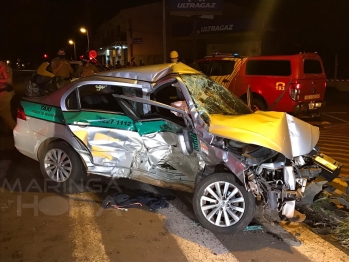 foto de Motorista e passageiro de táxi morrem em acidente em Maringá