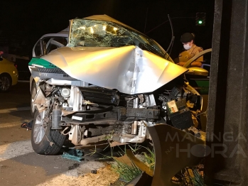 foto de Motorista e passageiro de táxi morrem em acidente em Maringá