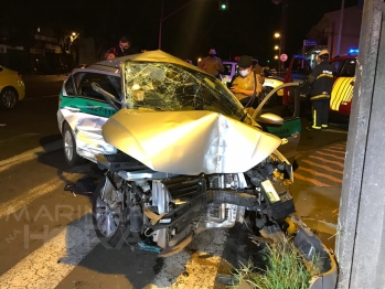 foto de Motorista e passageiro de táxi morrem em acidente em Maringá