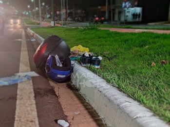 foto de Maringá: motociclista morre em acidente na Av. Carlos Correa Borges