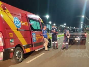 foto de Maringá: motociclista morre em acidente na Av. Carlos Correa Borges