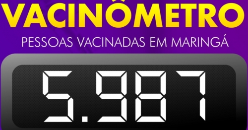 Prefeitura lança Vacinômetro e amplia acesso às informações da pandemia em Maringá 