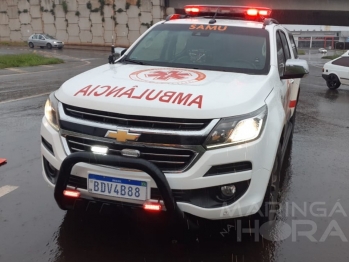 foto de Ciclista é levado ao hospital inconsciente após ser atropelado por carro, em Maringá