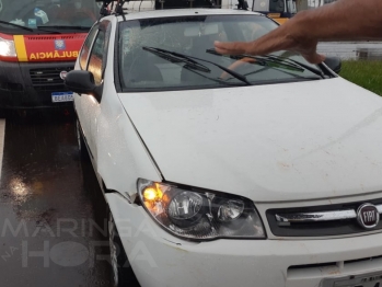 foto de Ciclista é levado ao hospital inconsciente após ser atropelado por carro, em Maringá