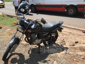 foto de Motociclista sofre traumatismo craniano após acidente no Contorno Sul, em Maringá