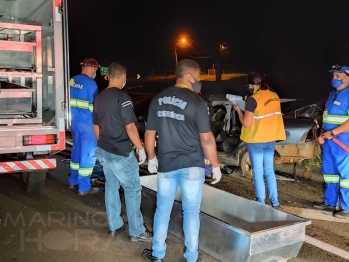 foto de Homem morre na colisão de carro e caminhão, em Maringá 