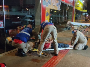 foto de Homem é socorrido inconsciente ao ser espancado em Maringá