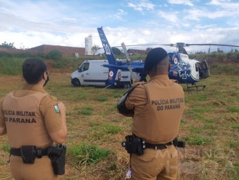 foto de Homem é socorrido em estado grave após cair de aproximadamente 3 metros de altura