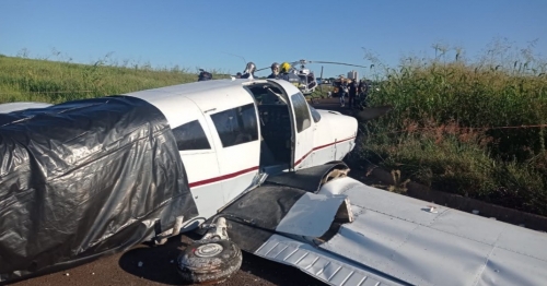 Pouso de emergência de aeronave em Maringá mobiliza recursos de socorro