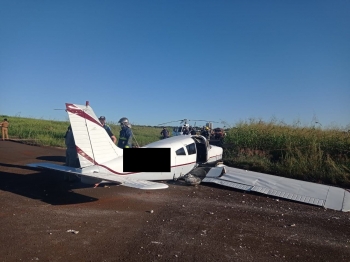 foto de Pouso de emergência de aeronave em Maringá mobiliza recursos de socorro