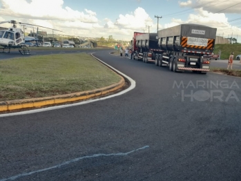 foto de Motorista morre após colisão envolvendo carro e carreta na BR-376, em Marialva