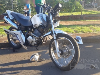 foto de Veículo bate, deixa motociclista inconsciente e foge do local em Maringá