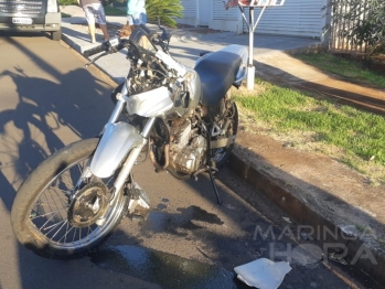 foto de Veículo bate, deixa motociclista inconsciente e foge do local em Maringá