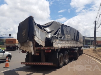 foto de Motociclista morre em colisão com carreta na rotatória da PR-317, em Maringá