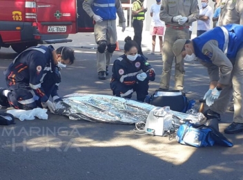 foto de Motorista avança preferencial e provoca morte de piloto em Maringá