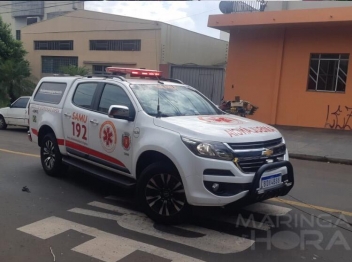 foto de Homem é baleado e procura ajuda na frente do Hospital H.U em Maringá