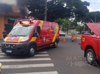 foto de Homem é baleado e procura ajuda na frente do Hospital H.U em Maringá