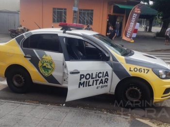 foto de Homem é baleado e procura ajuda na frente do Hospital H.U em Maringá