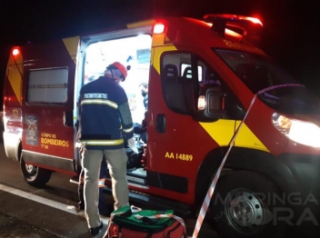 foto de Homem capota carro na rodovia entre Maringá e Iguatemi 