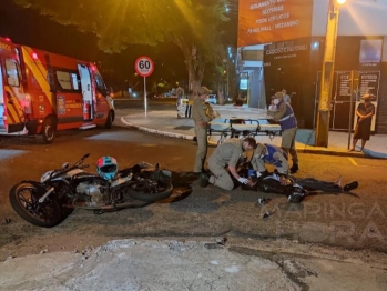 foto de Após colisão entre carro e moto, condutor foge sem prestar socorro em Maringá