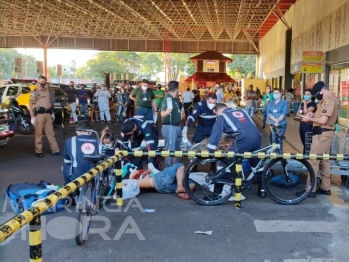 foto de Homem é agredido com garrafa de vidro, em Maringá 