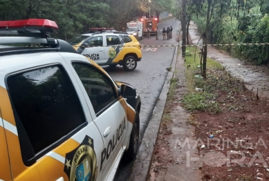 foto de Ladrão morre após cair de altura de 8 metros durante fuga em Maringá