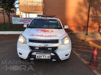 foto de Homem sobrevive após levar facada na nuca, em Maringá 