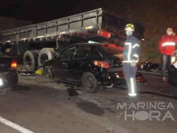 foto de Mulher morre após colisão entre carro e caminhão no Contorno Norte em Maringá