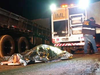 foto de Mulher morre após colisão entre carro e caminhão no Contorno Norte em Maringá