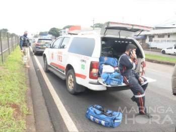 foto de Pedestre morre após ser atropelado por caminhão, na BR-376