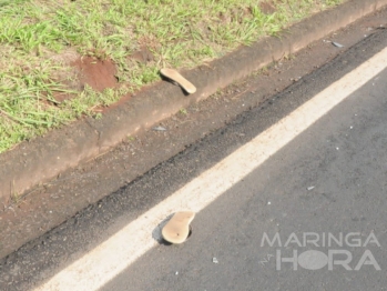 foto de Pedestre morre após ser atropelado por caminhão, na BR-376