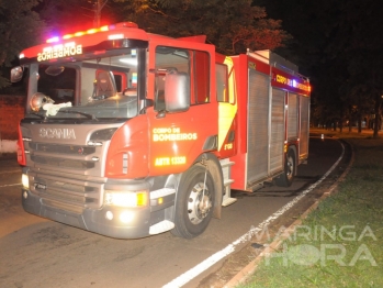 foto de Três pessoas ficam feridas após carro bater em árvore, em Maringá