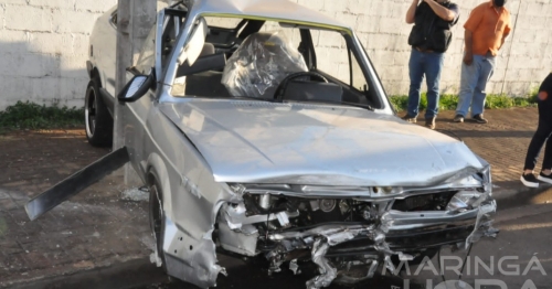 Acidente grave na Avenida Horácio Raccanello Filho deixa duas pessoas feridas em Maringá