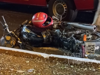 foto de Motociclista fica gravemente ferido após acidente envolvendo carro em Maringá