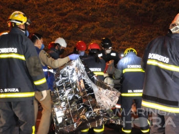 foto de Motorista fica em estado grave após bater de frente com caminhão na PR-317