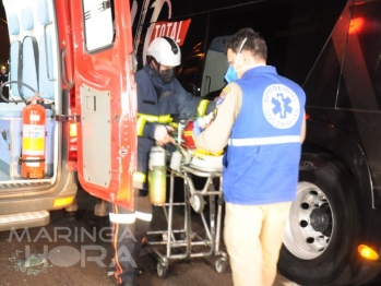 foto de Motorista fica em estado grave após bater de frente com caminhão na PR-317